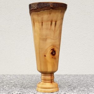 Vase aus Apfelholz, 9 x 20 cm