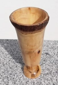 Vase aus Apfelholz, 9 x 20 cm