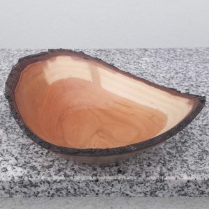 Schale aus Traubenkirsche 13 bis 17 x 5,5 cm